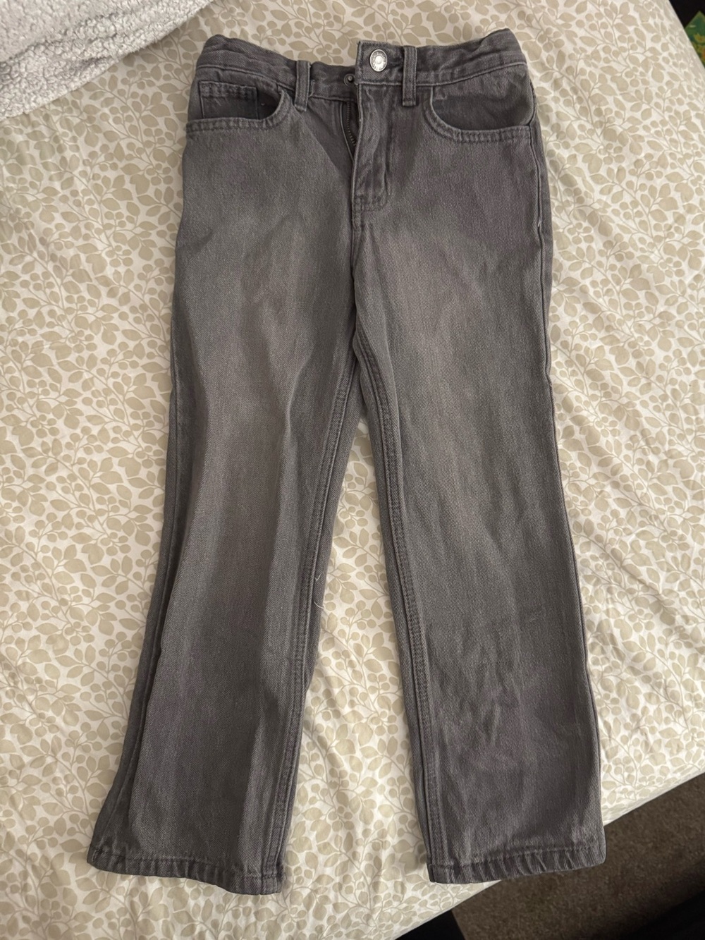Boy’s Gray Straight-Leg Jeans